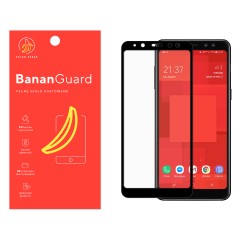 Szkło hartowane 5D BananGuard czarne do Samsung Galaxy A8 2018
