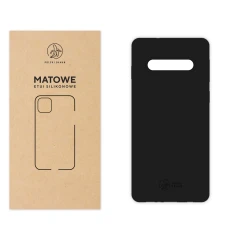 Etui silikonowe Matowe czarne do Samsung Galaxy S10