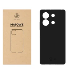 Etui silikonowe Matowe czarne do Xiaomi Redmi Note 13 5G