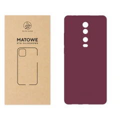 Etui silikonowe Matowe wiśniowe do Xiaomi Mi 9T