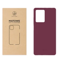 Etui silikonowe Matowe wiśniowe do Xiaomi Redmi Note 12 Pro