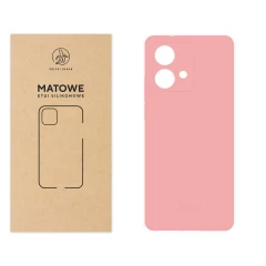 Etui silikonowe Matowe różowe do Motorola Edge 40 Neo
