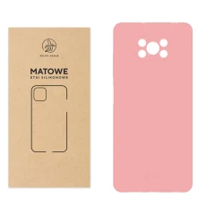 Etui silikonowe Matowe różowe do Xiaomi POCO X3 NFC / X3 Pro