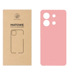 Etui silikonowe Matowe różowe do Xiaomi Redmi Note 13 Pro 5G