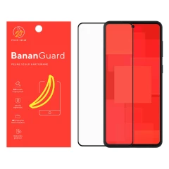 Szkło hartowane 5D BananGuard czarne do Samsung Galaxy M55 5G
