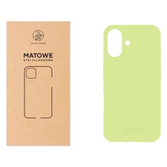 Etui silikonowe Matowe pistacjowe do Apple iPhone 16