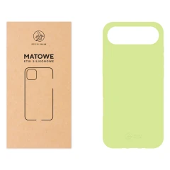 Etui silikonowe Matowe pistacjowe do Apple iPhone Air