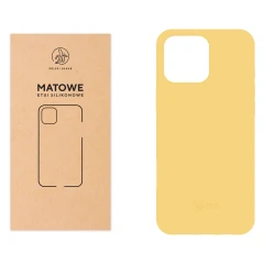 Etui silikonowe Matowe żółte do Apple iPhone 16 Pro Max