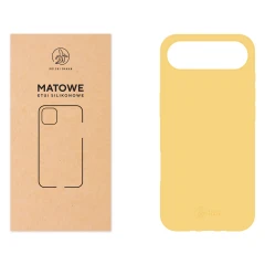 Etui silikonowe Matowe żółte do Apple iPhone Air