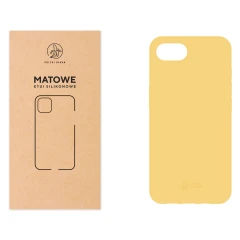 Etui silikonowe Matowe żółte do Apple iPhone 16e / 17e