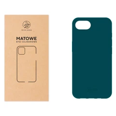 Etui silikonowe Matowe morskie do Apple iPhone 16e / 17e