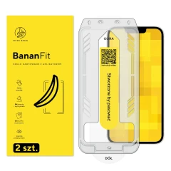 Szkło hartowane z aplikatorem BananFit do Apple iPhone 14, 2 szt.