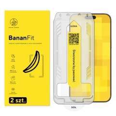 Szkło hartowane z aplikatorem BananFit do Apple iPhone 16 Pro Max, 2 szt.