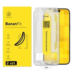 Szkło hartowane z aplikatorem BananFit do Apple iPhone 17 Pro Max, 2 szt.