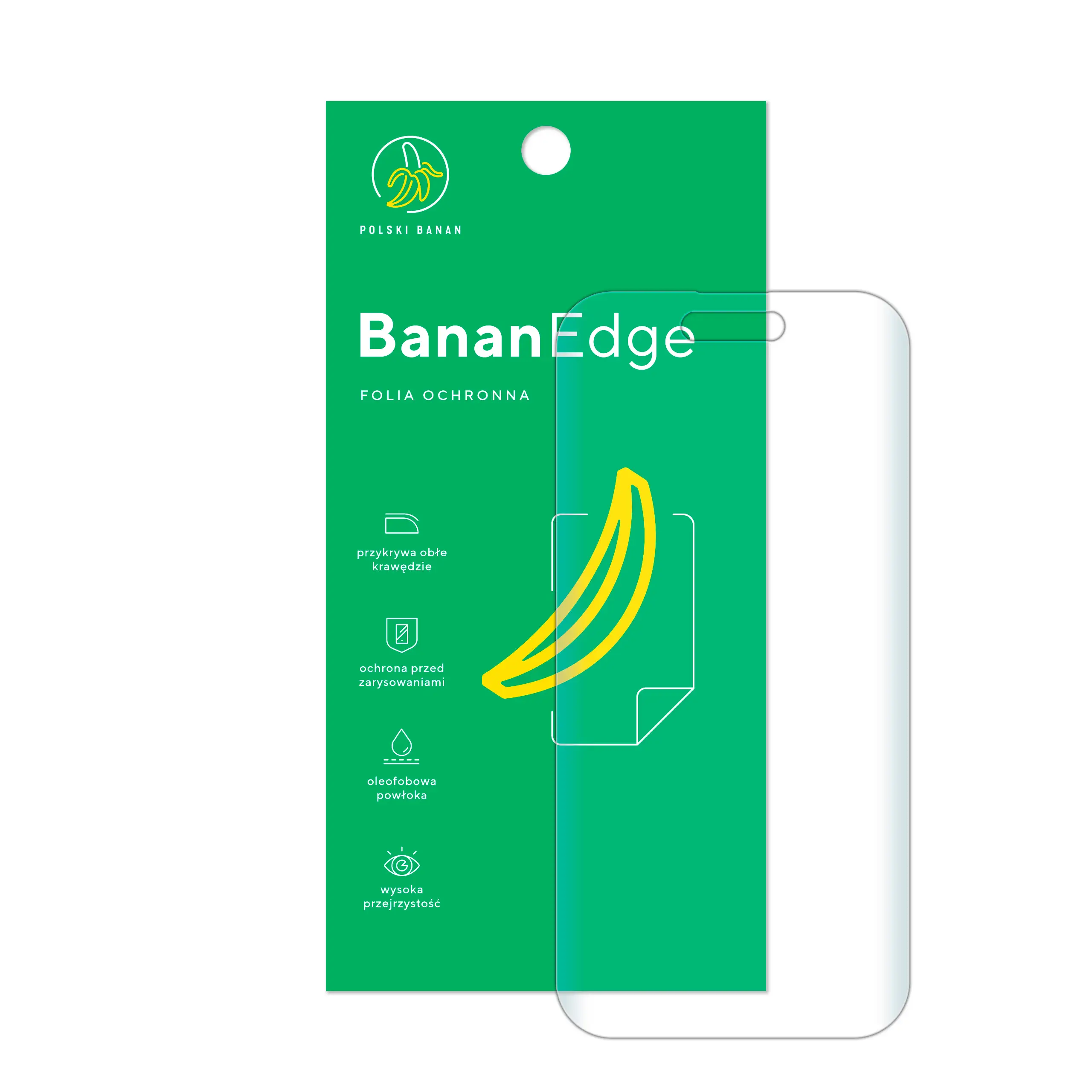 Folia ochronna Polski Banan BananEdge z opakowaniem do telefonu Apple iPhone 16
