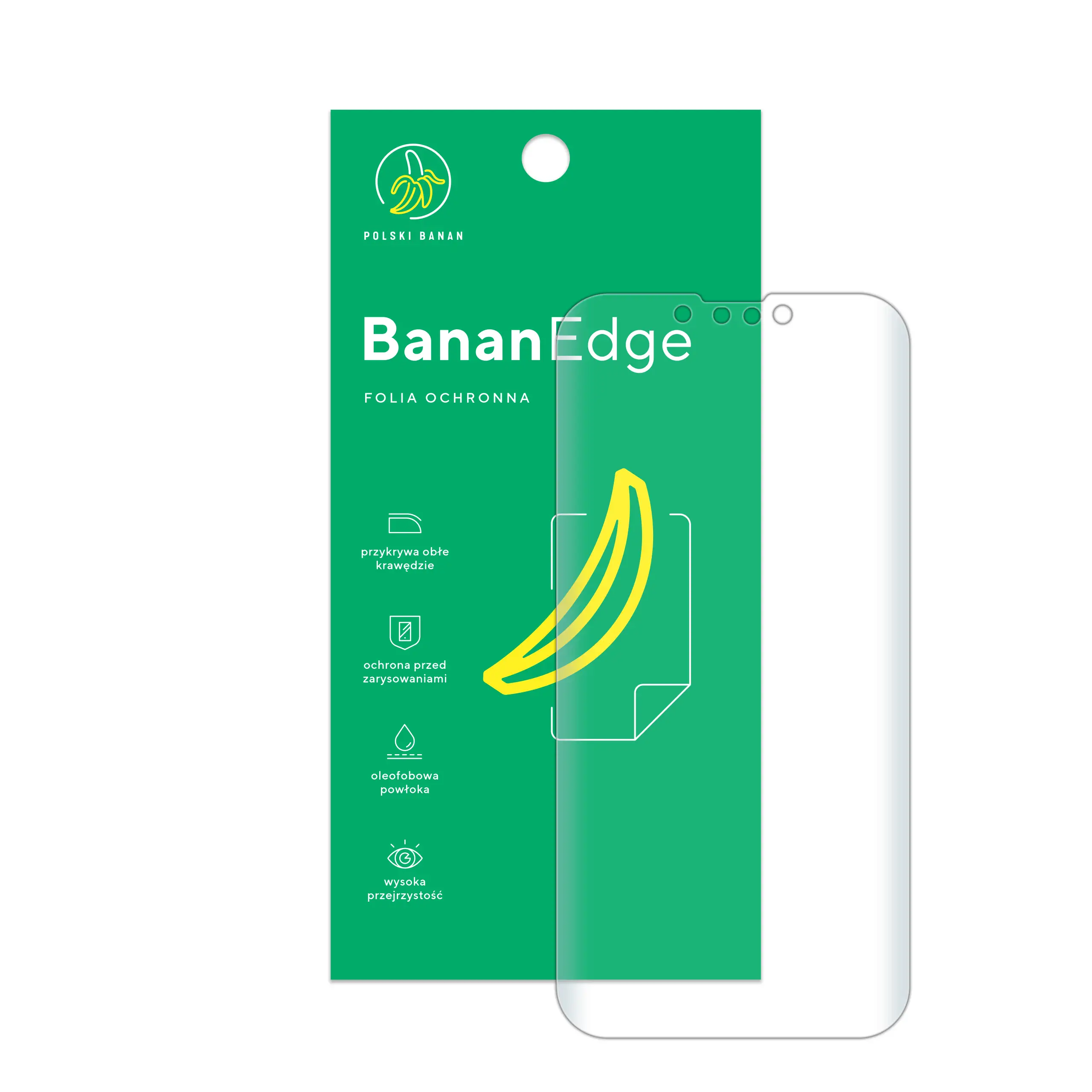 Folia ochronna Polski Banan BananEdge z opakowaniem do telefonu Apple iPhone 16e