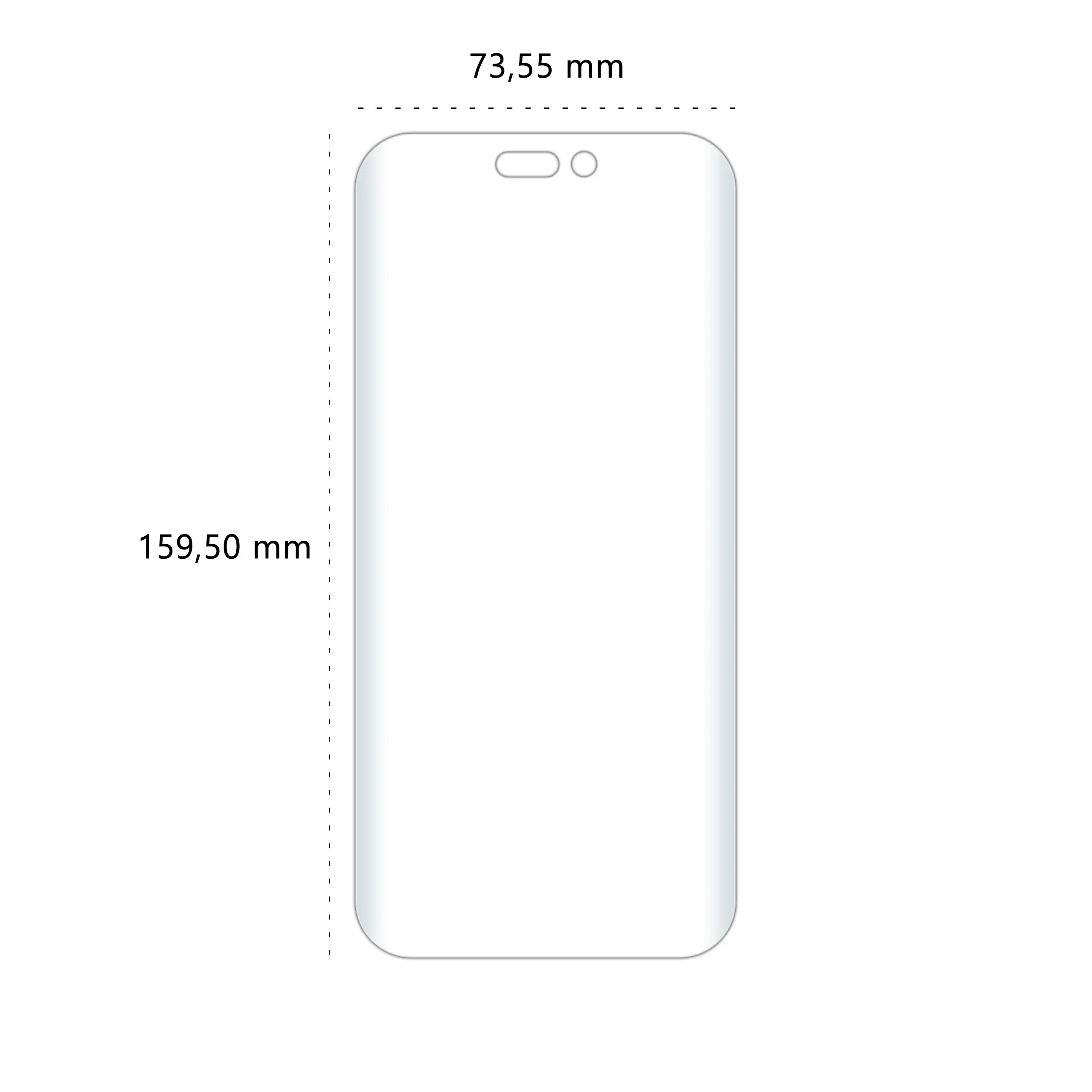 Wymiary folii ochronnej Polski Banan BananEdge do telefonu Apple iPhone 17 Pro Max
