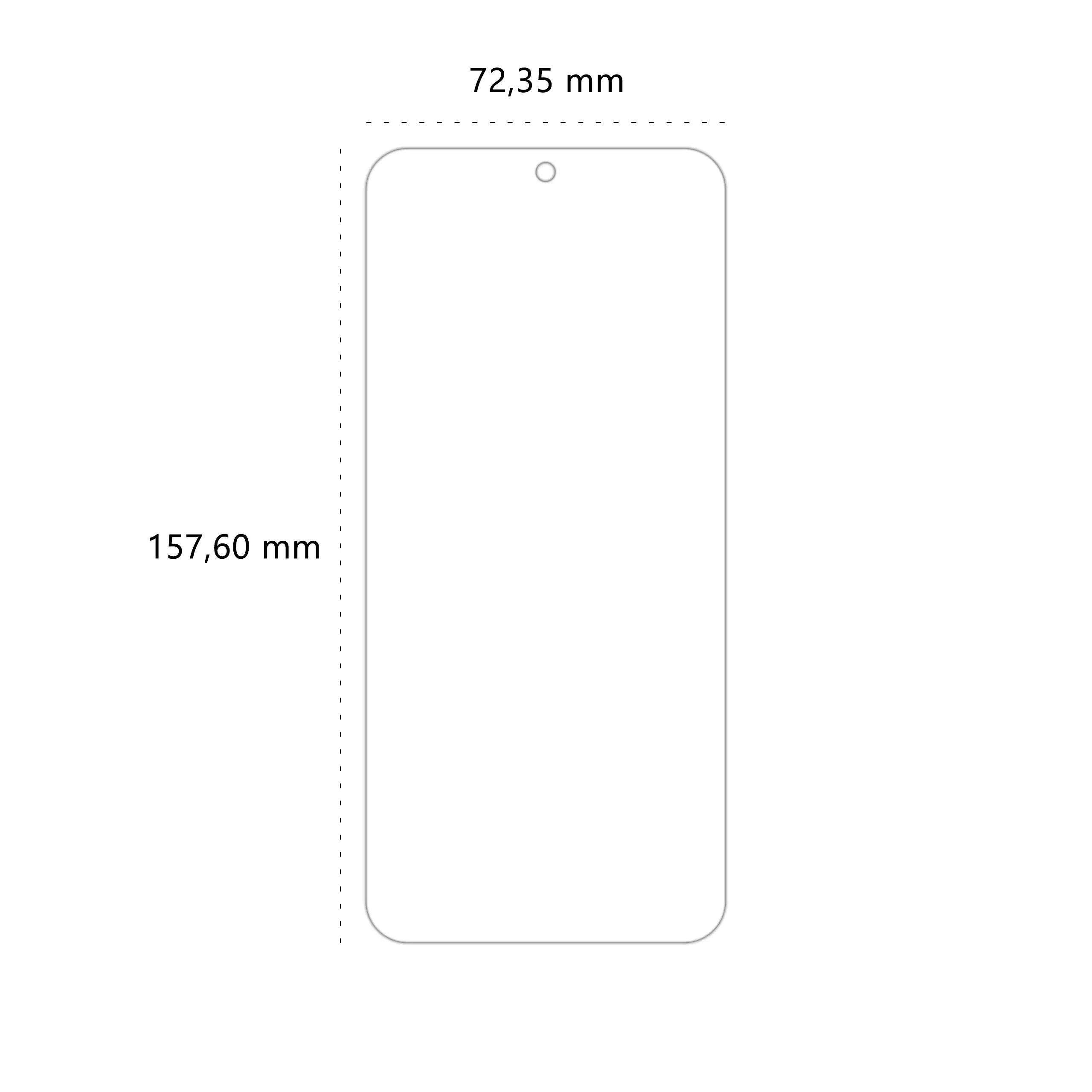 Wymiary folii ochronnej Polski Banan BananEdge do telefonu Motorola Edge 50 Ultra