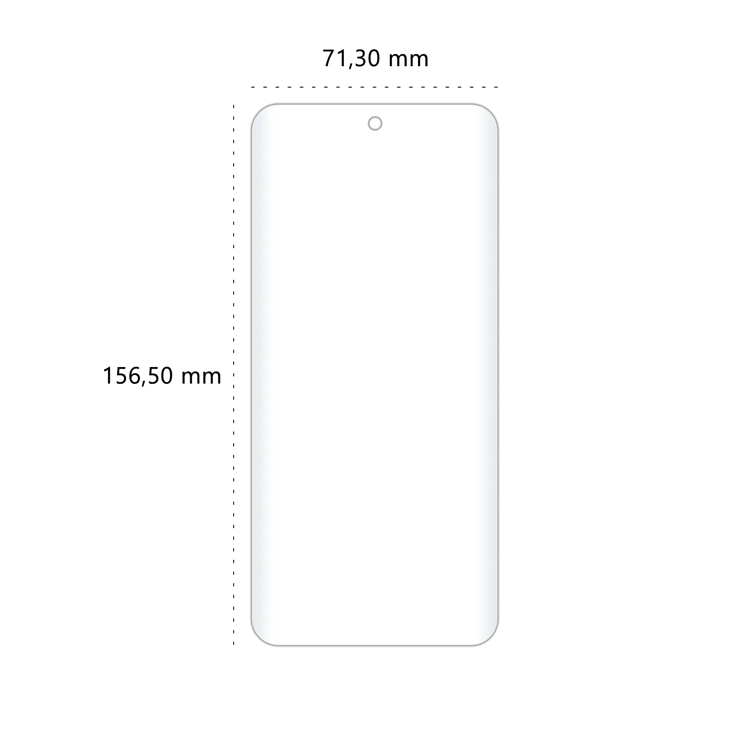 Wymiary folii ochronnej Polski Banan BananEdge do telefonu Motorola Edge 60 Fusion