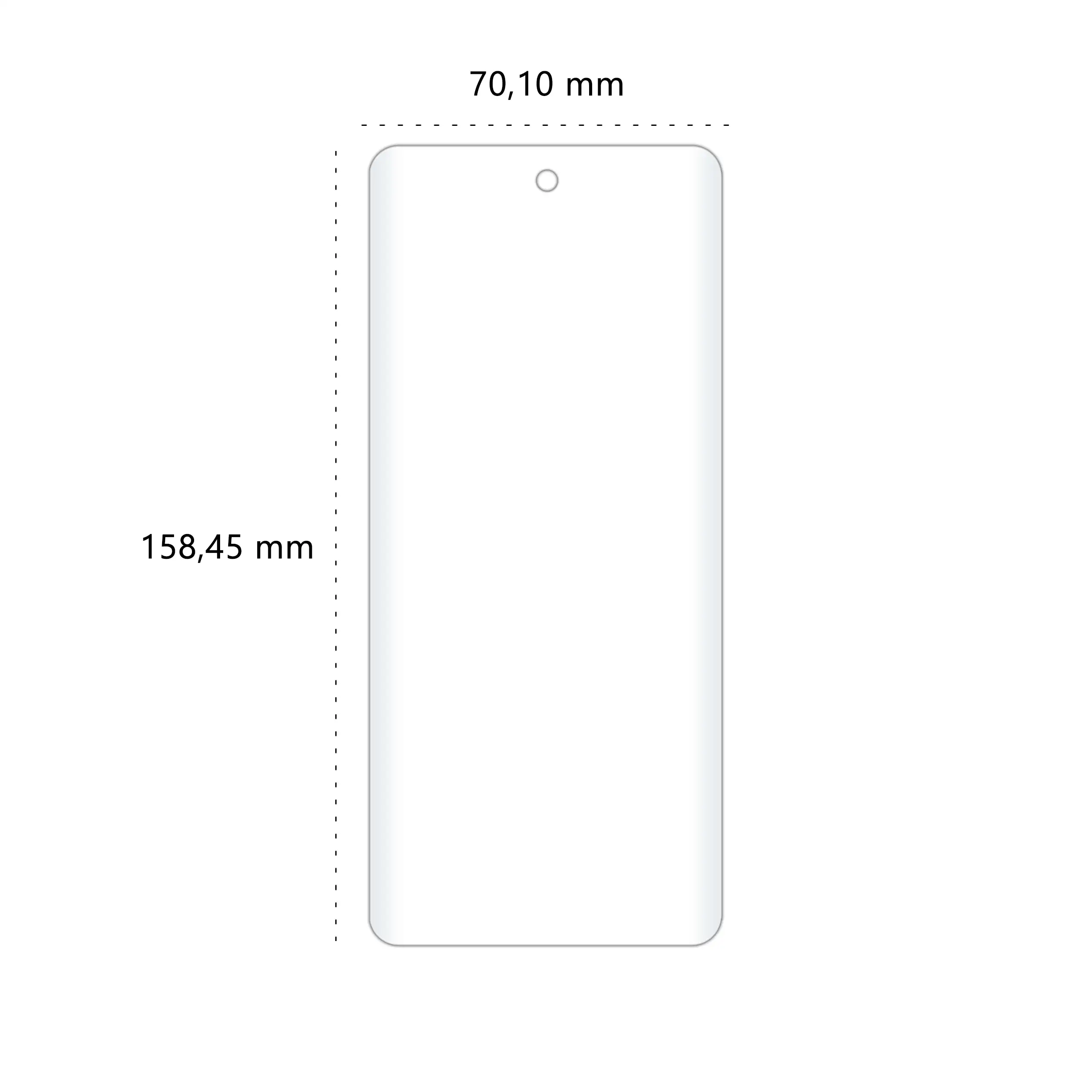 Wymiary folii ochronnej Polski Banan BananEdge do telefonu Motorola Moto G24