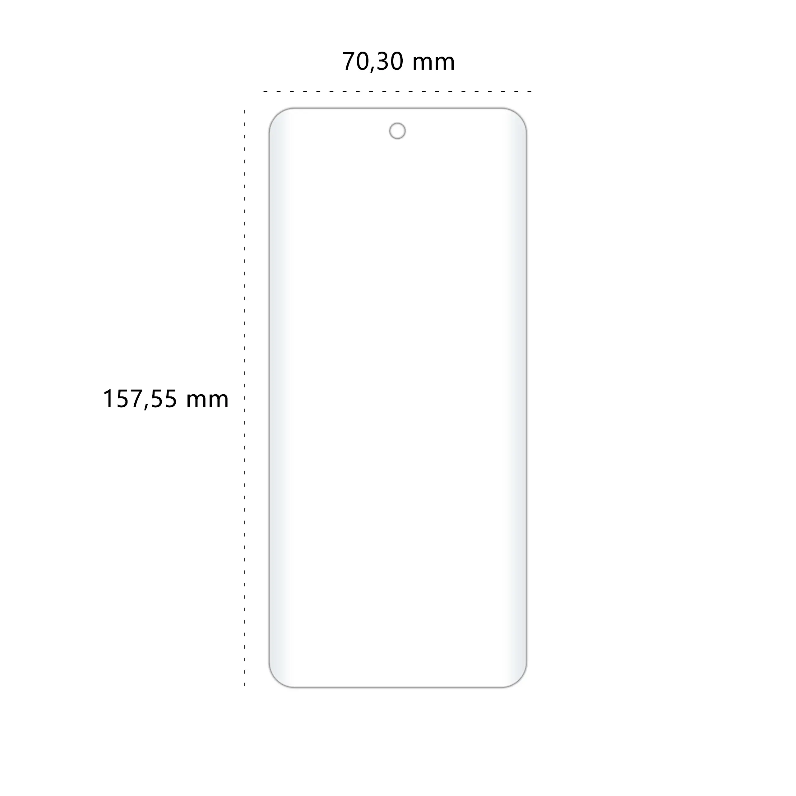 Wymiary folii ochronnej Polski Banan BananEdge do telefonu Motorola Moto G34 5G