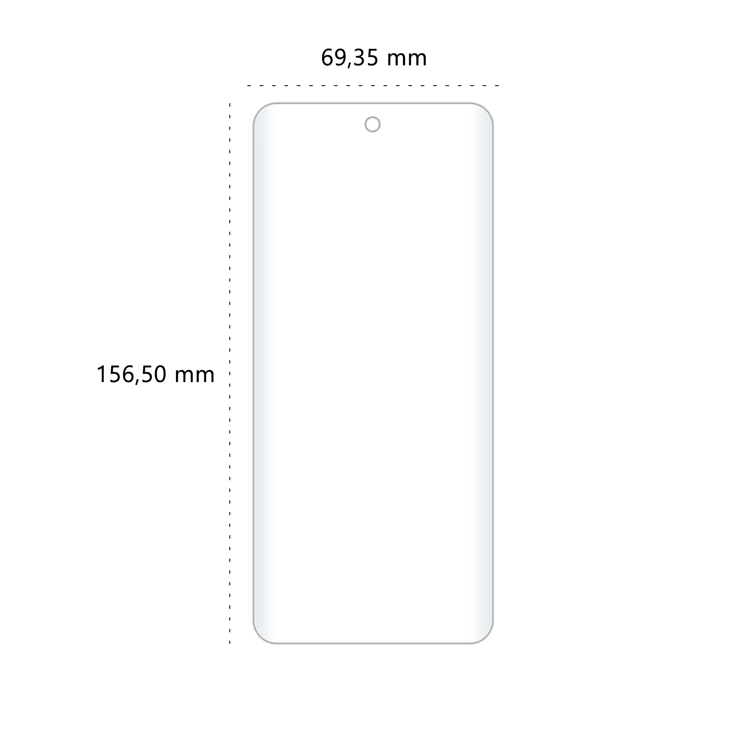 Wymiary folii ochronnej Polski Banan BananEdge do telefonu Motorola Moto G55 5G