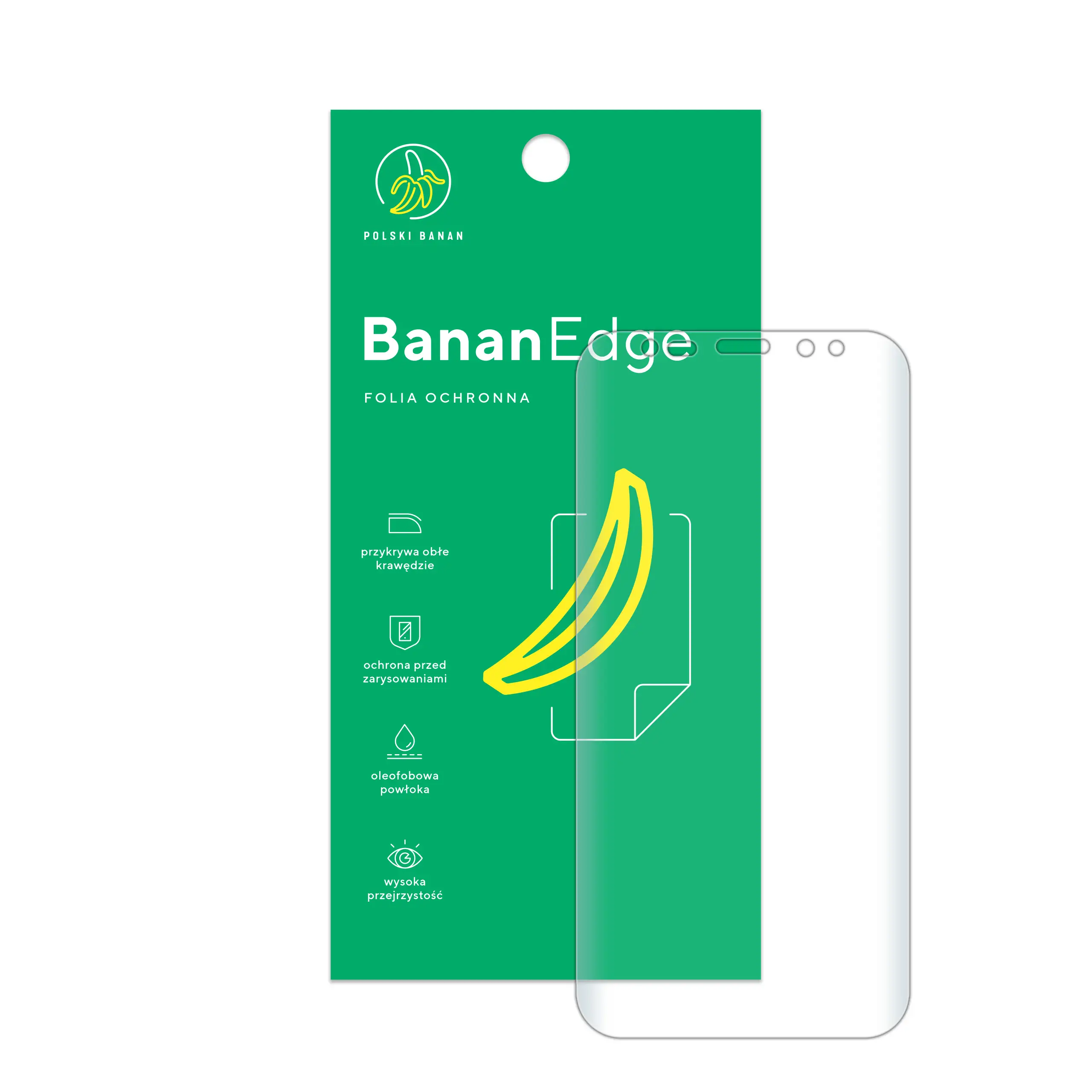 Folia ochronna Polski Banan BananEdge z opakowaniem do telefonu Samsung Galaxy S9
