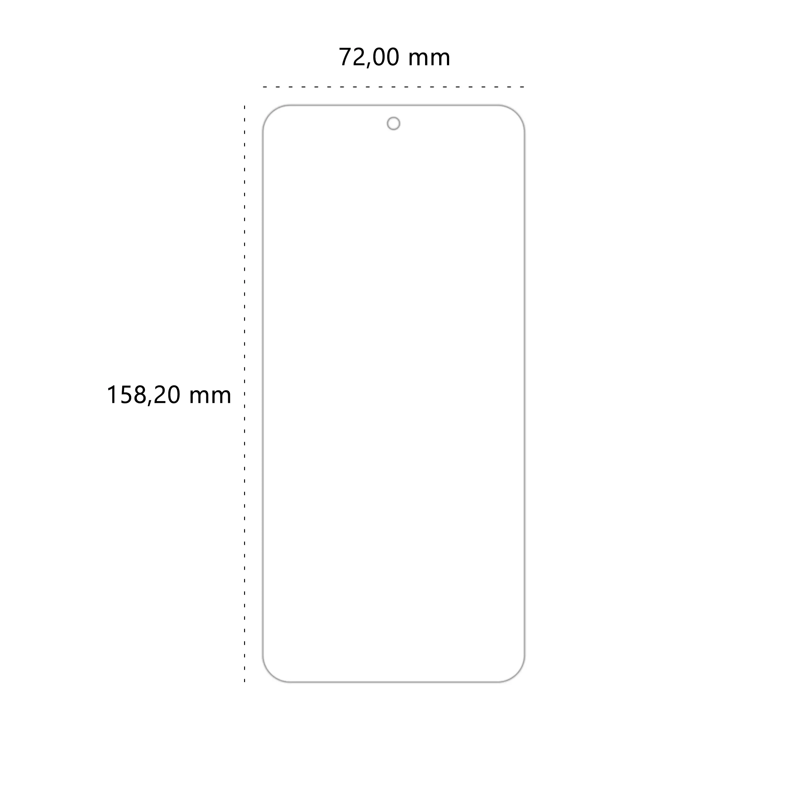 Wymiary folii ochronnej Polski Banan BananEdge do telefonu Xiaomi 13T / Pro