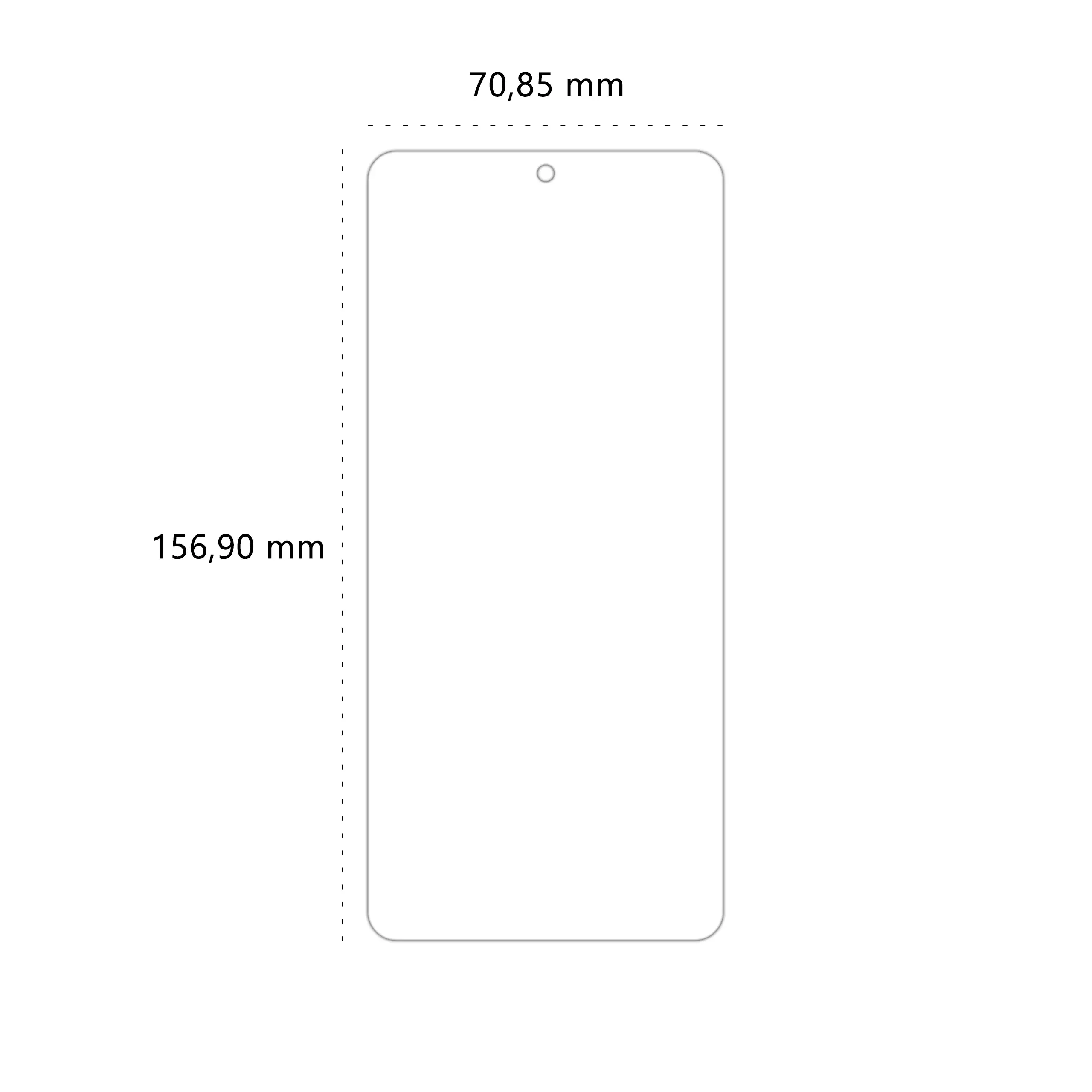 Wymiary folii ochronnej Polski Banan BananEdge do telefonu Xiaomi POCO F6 Pro