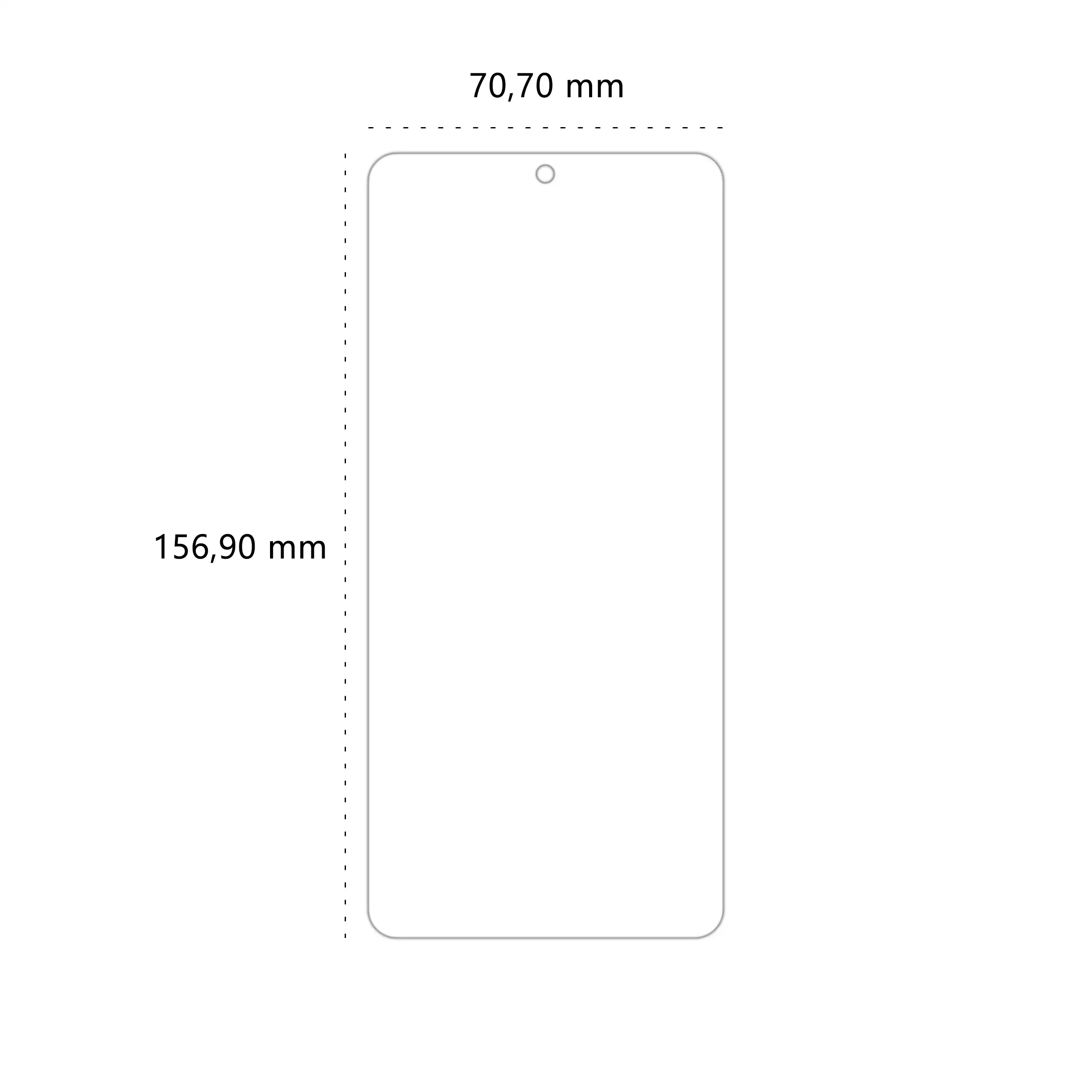Wymiary folii ochronnej Polski Banan BananEdge do telefonu Xiaomi POCO X6 Pro