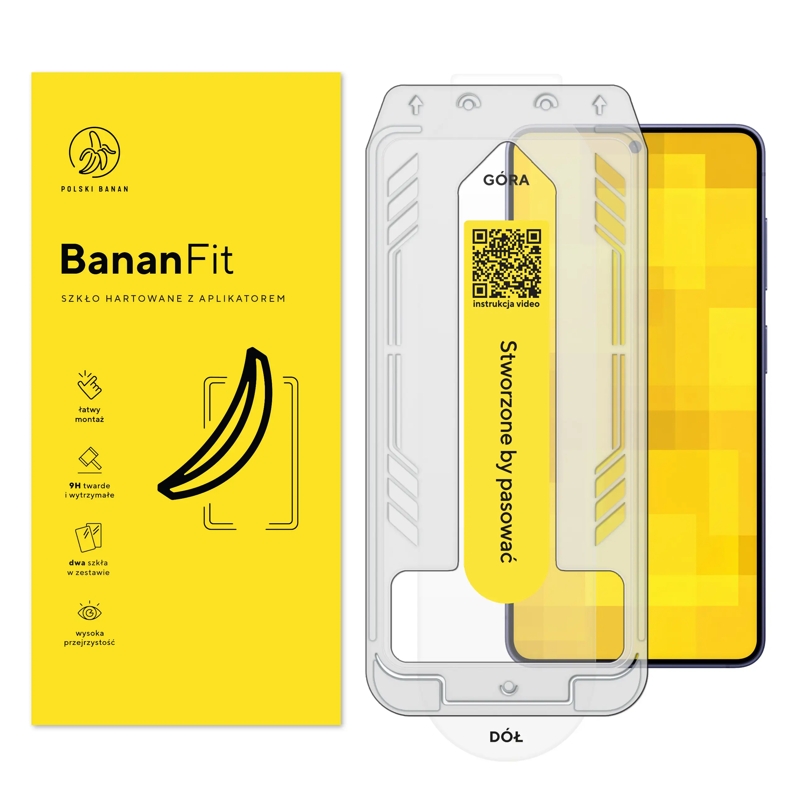 Szkło hartowane z aplikatorem Polski Banan BananFit do Samsung Galaxy S26