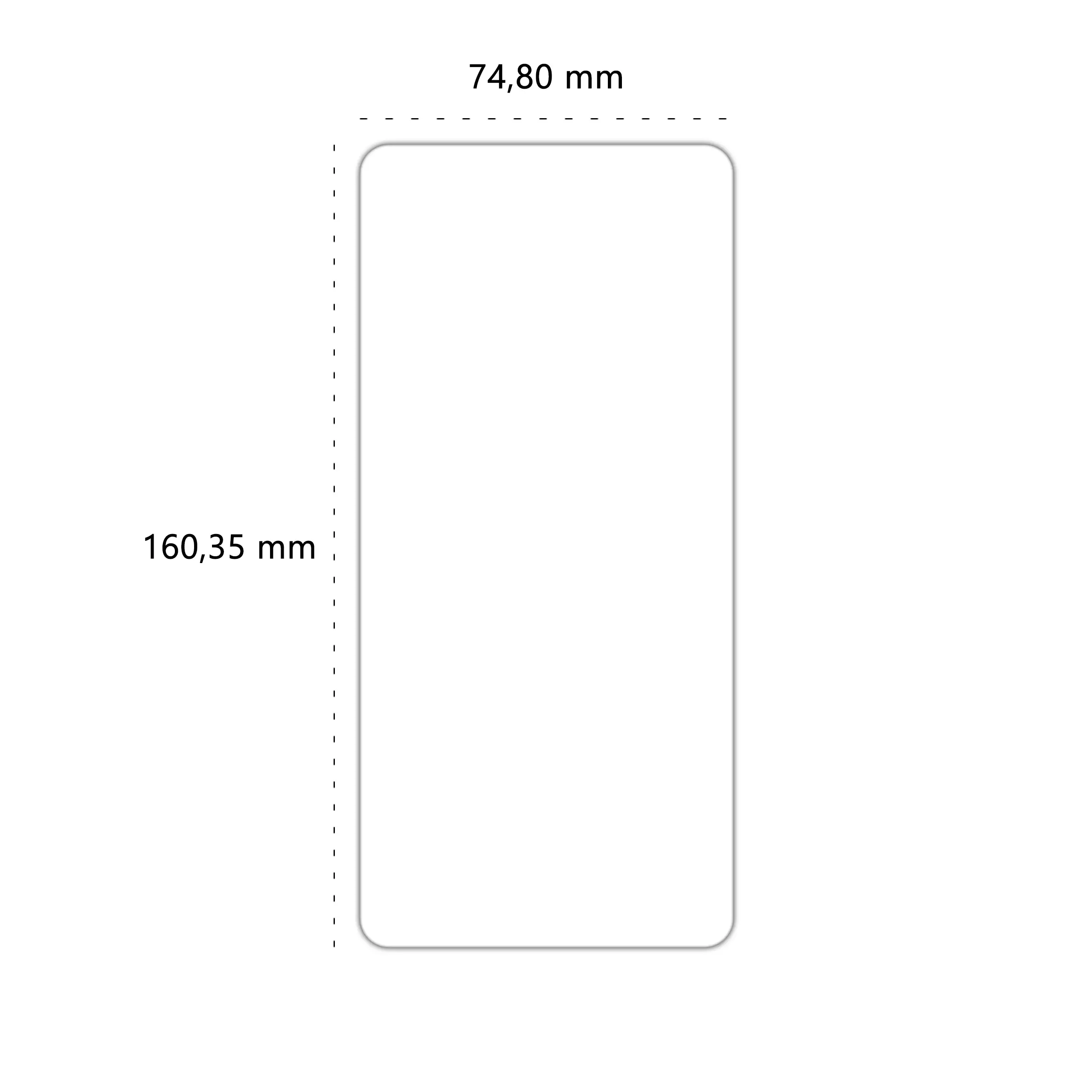 Wymiary szkła hartowanego z aplikatorem Polski Banan BananFit do telefonu Samsung Galaxy S26 Ultra