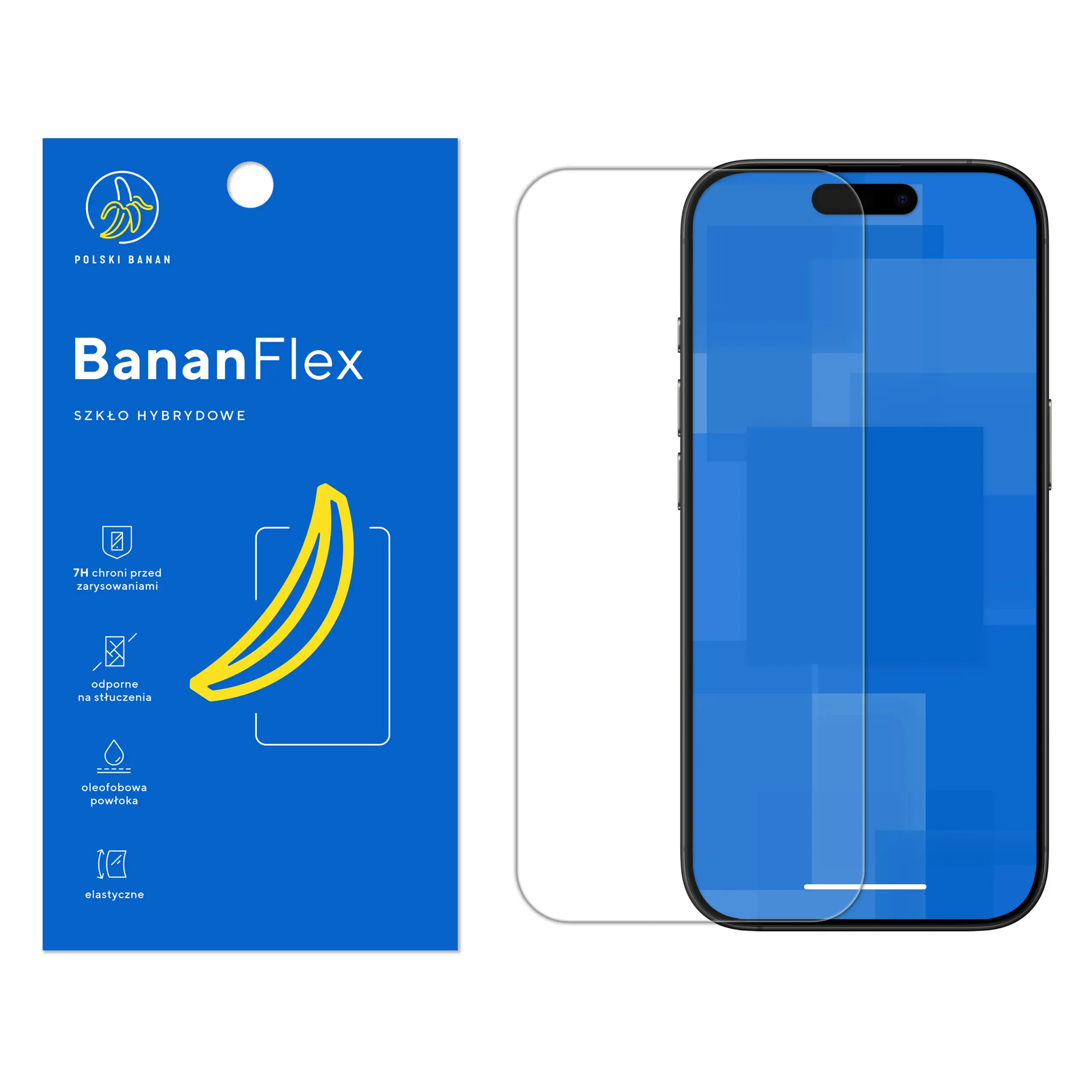 Szkło hybrydowe Polski Banan BananFlex do Apple iPhone 16 Pro