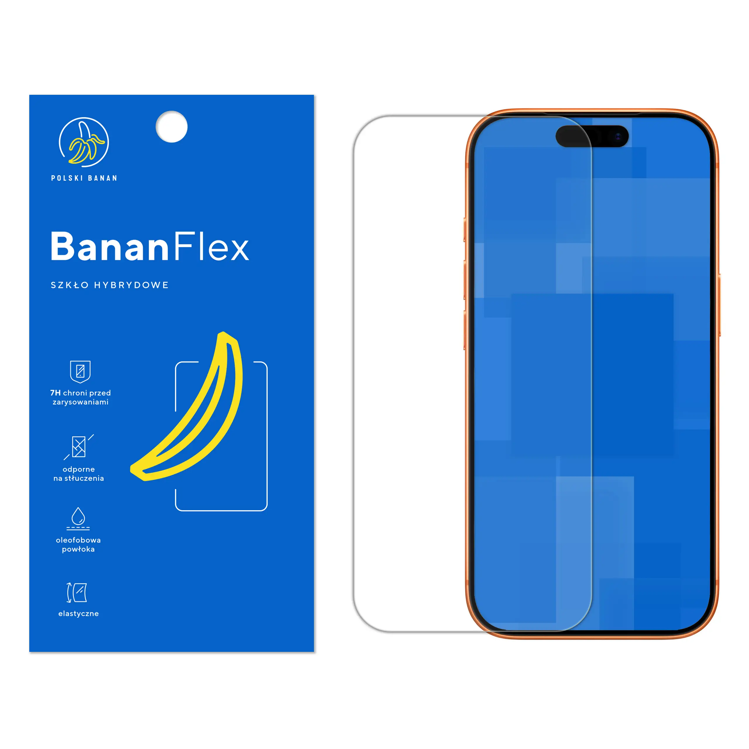 Szkło hybrydowe Polski Banan BananFlex do Apple iPhone 17 Pro