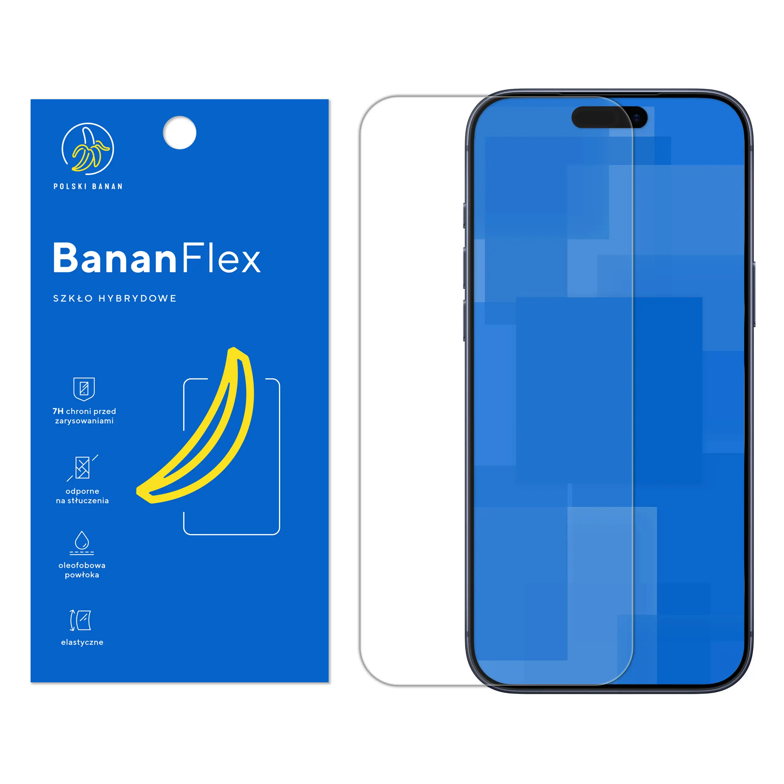 Szkło hybrydowe Polski Banan BananFlex do Apple iPhone 17 Pro Max