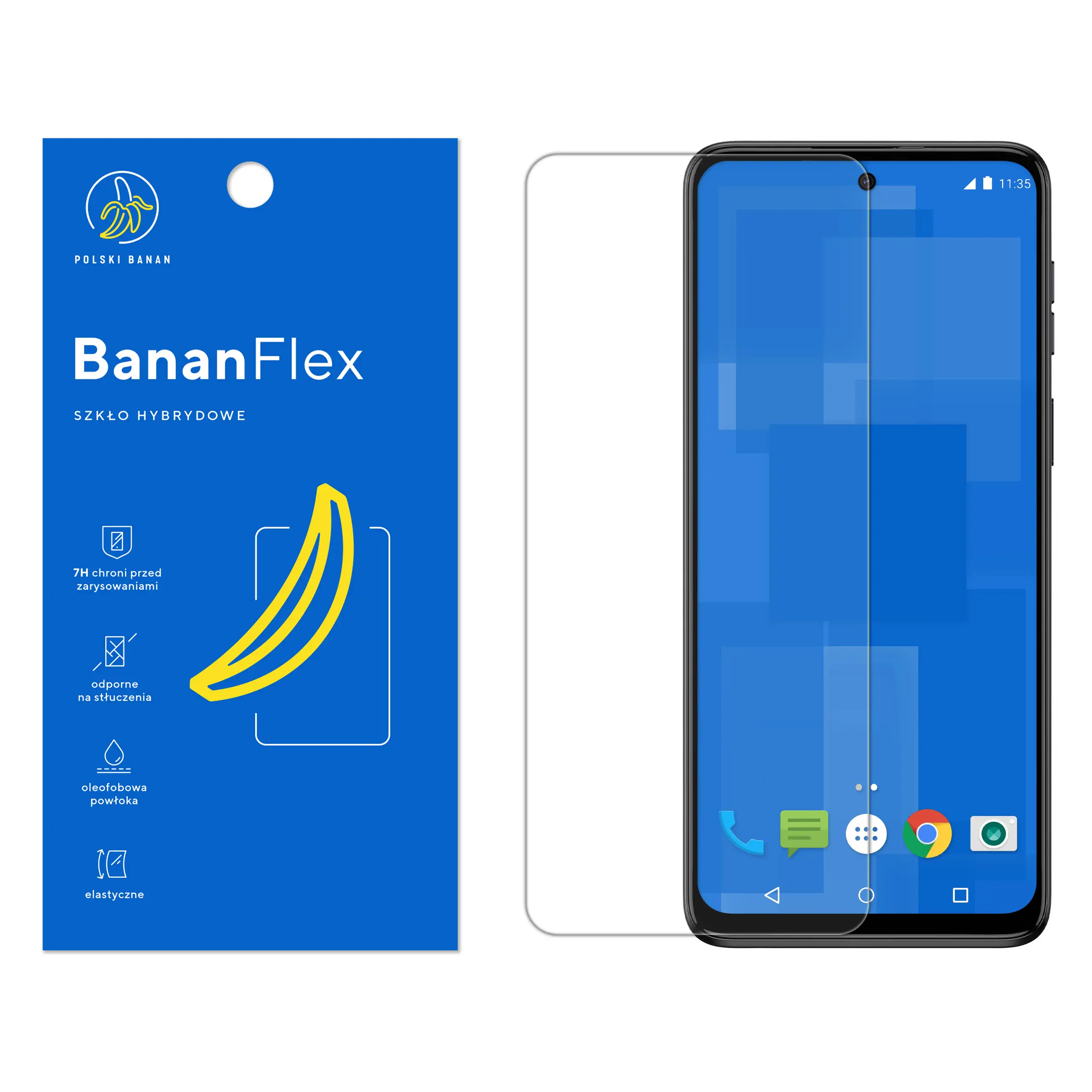 Szkło hybrydowe Polski Banan BananFlex do Motorola Moto G54 5G / G54 Power Edition