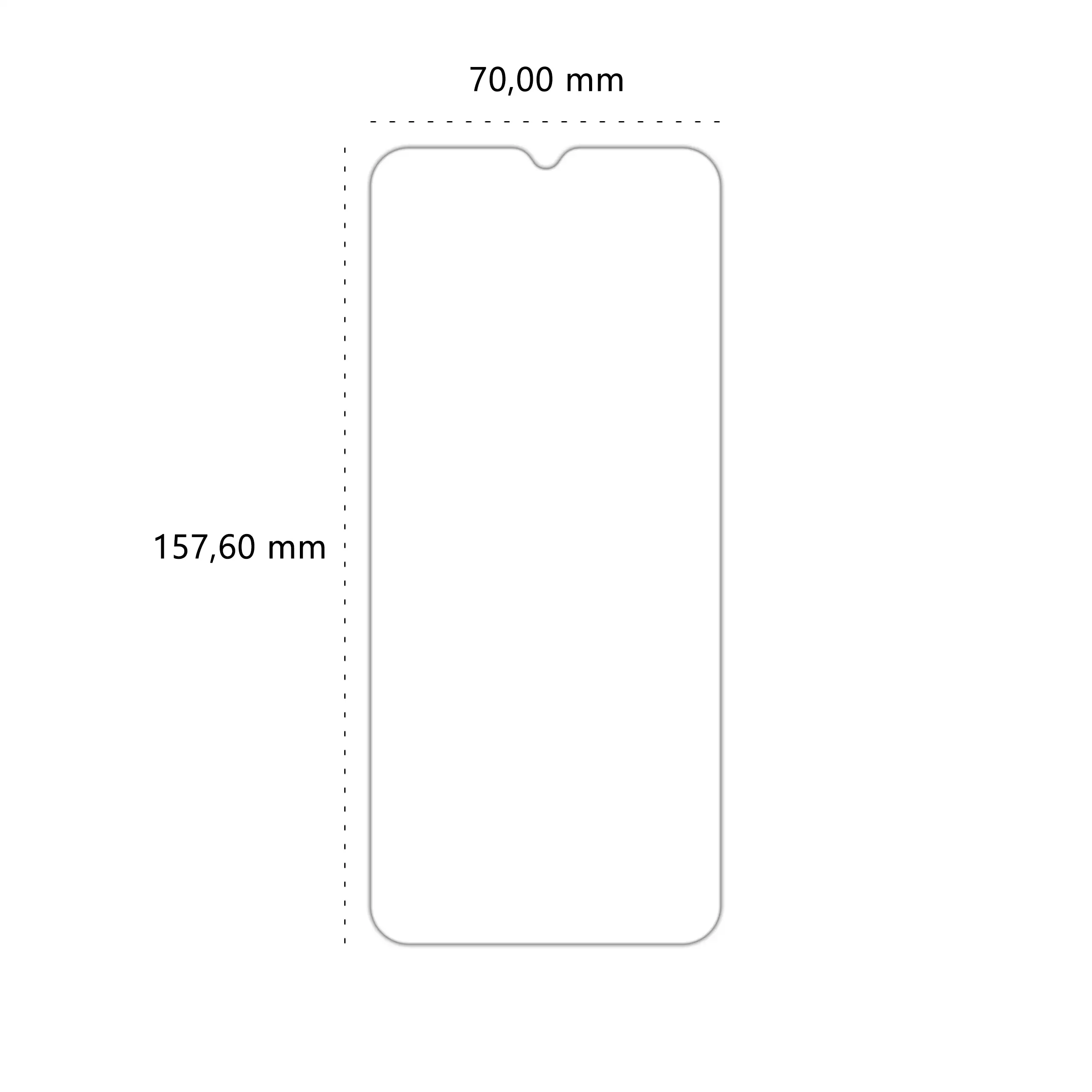 Wymiary szkła hybrydowego Polski Banan BananFlex do telefonu Samsung Galaxy M33 5G