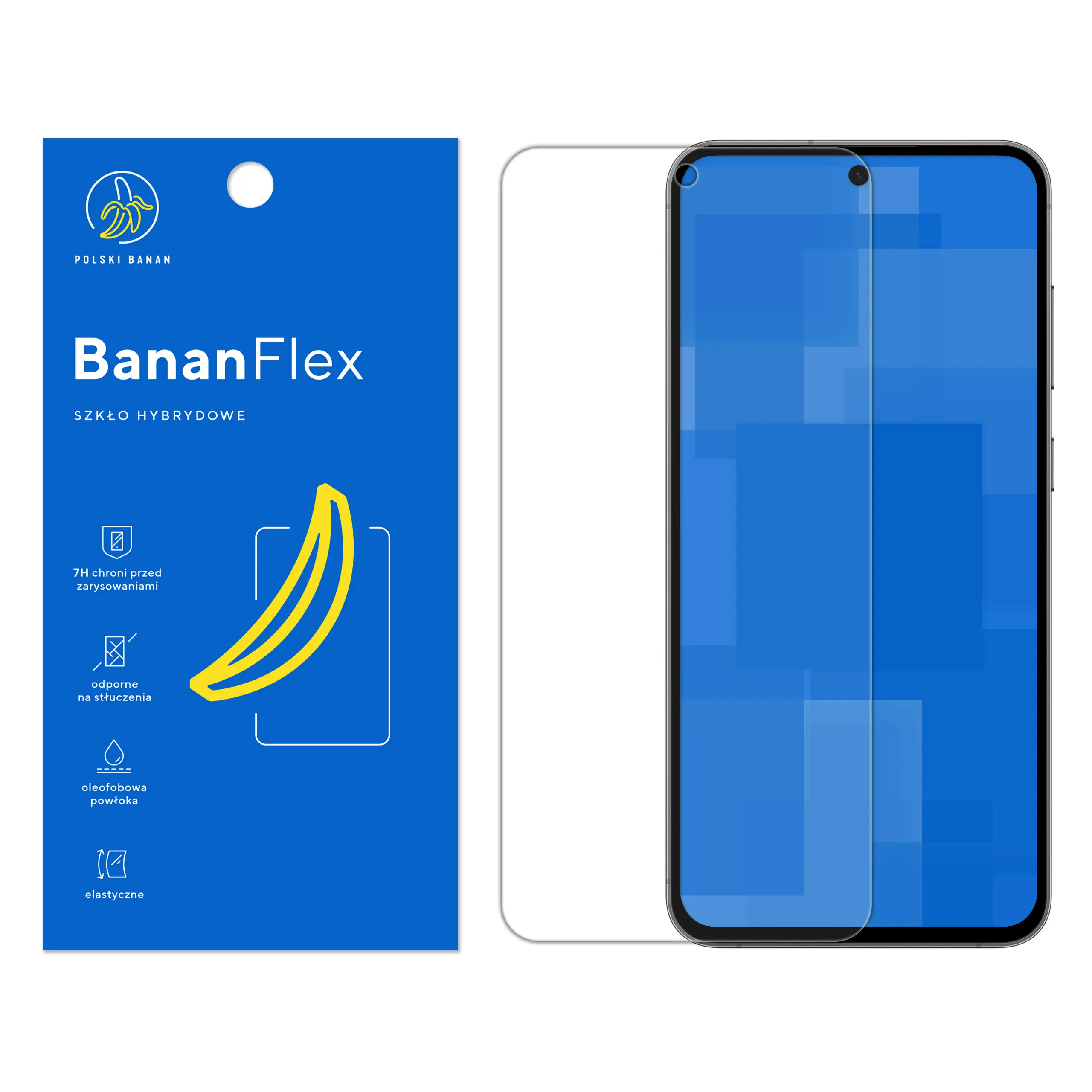 Szkło hybrydowe Polski Banan BananFlex do Samsung Galaxy S24 FE
