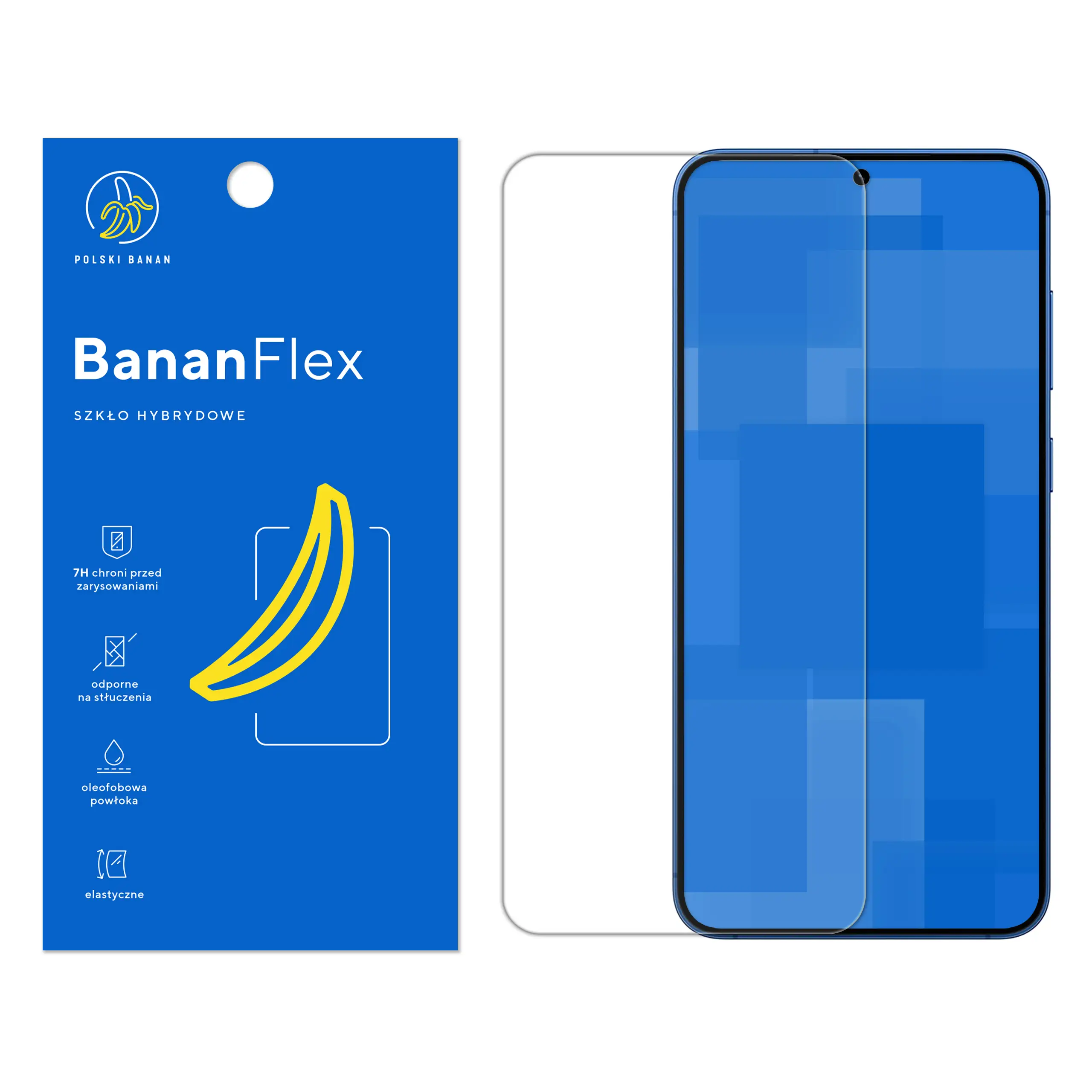 Szkło hybrydowe Polski Banan BananFlex do Samsung Galaxy S25 Plus