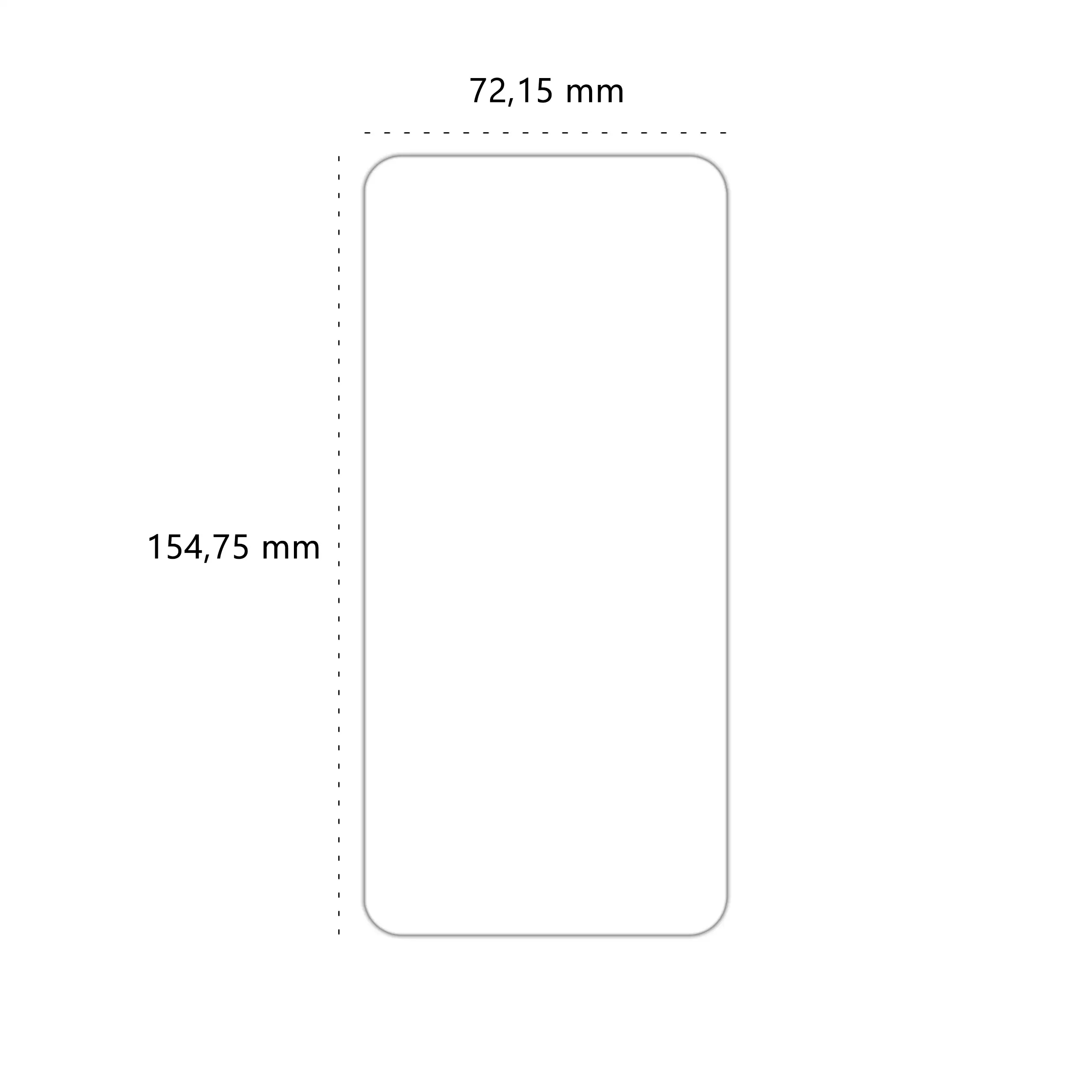 Wymiary szkła hybrydowego Polski Banan BananFlex do telefonu Samsung Galaxy S25 Plus