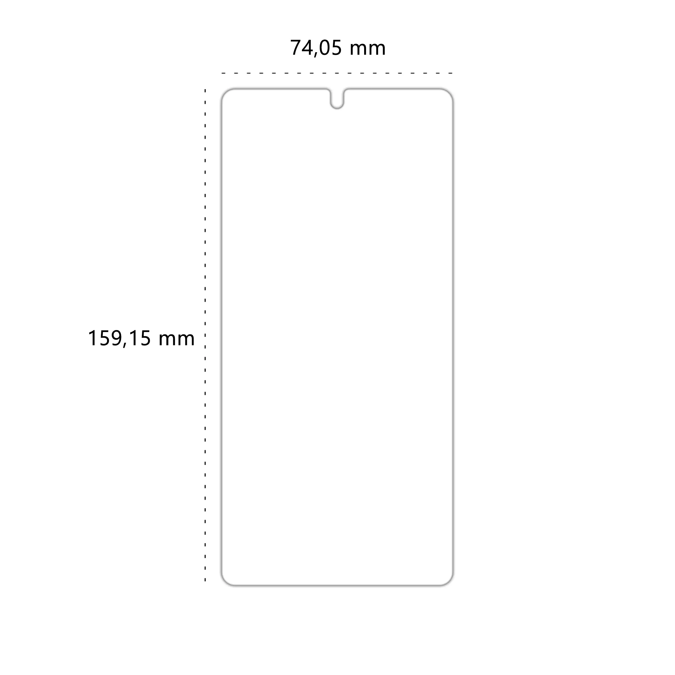 Wymiary szkła hybrydowego Polski Banan BananFlex do telefonu Samsung Galaxy S25 Ultra