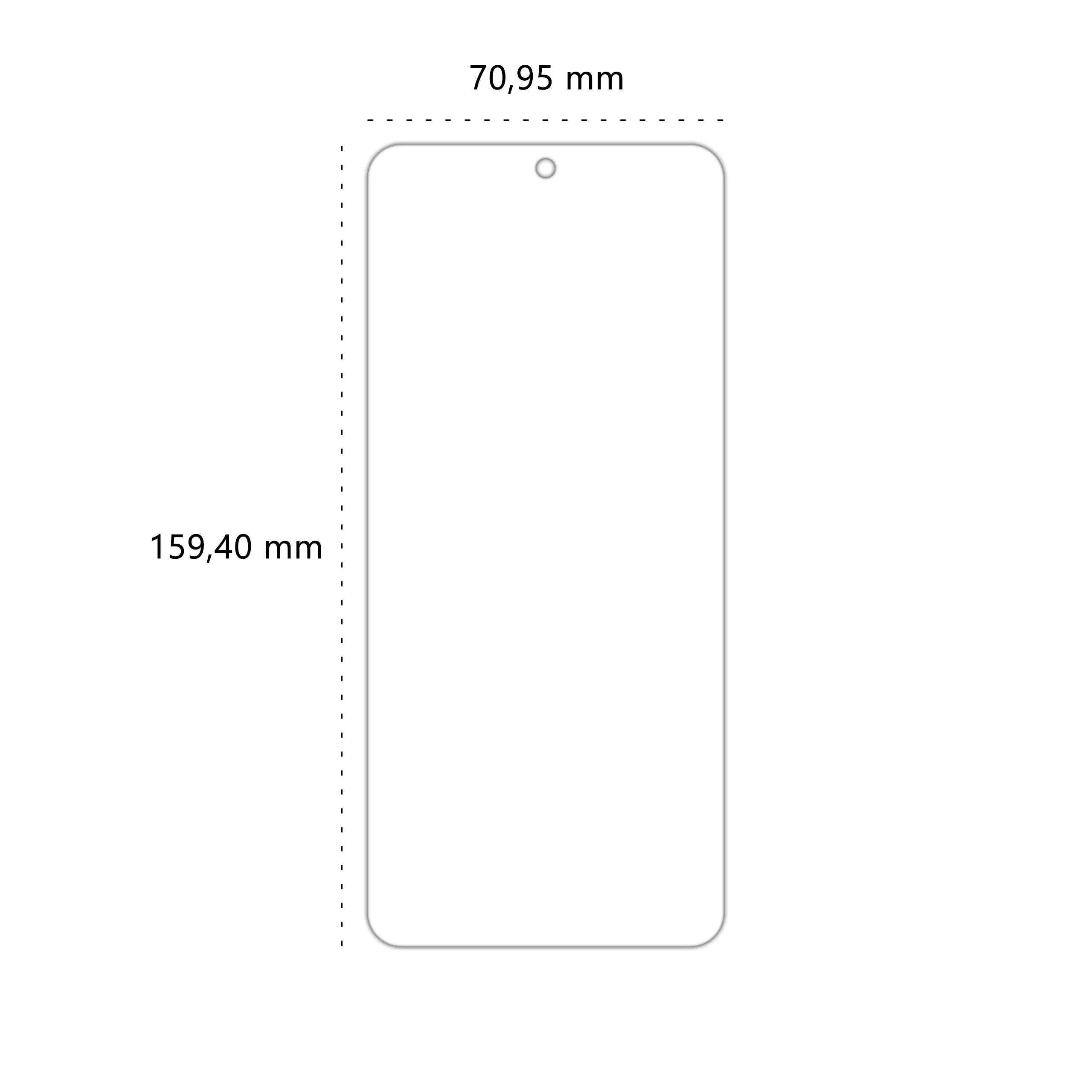 Wymiary szkła hybrydowego Polski Banan BananFlex do telefonu Xiaomi POCO X5 5G