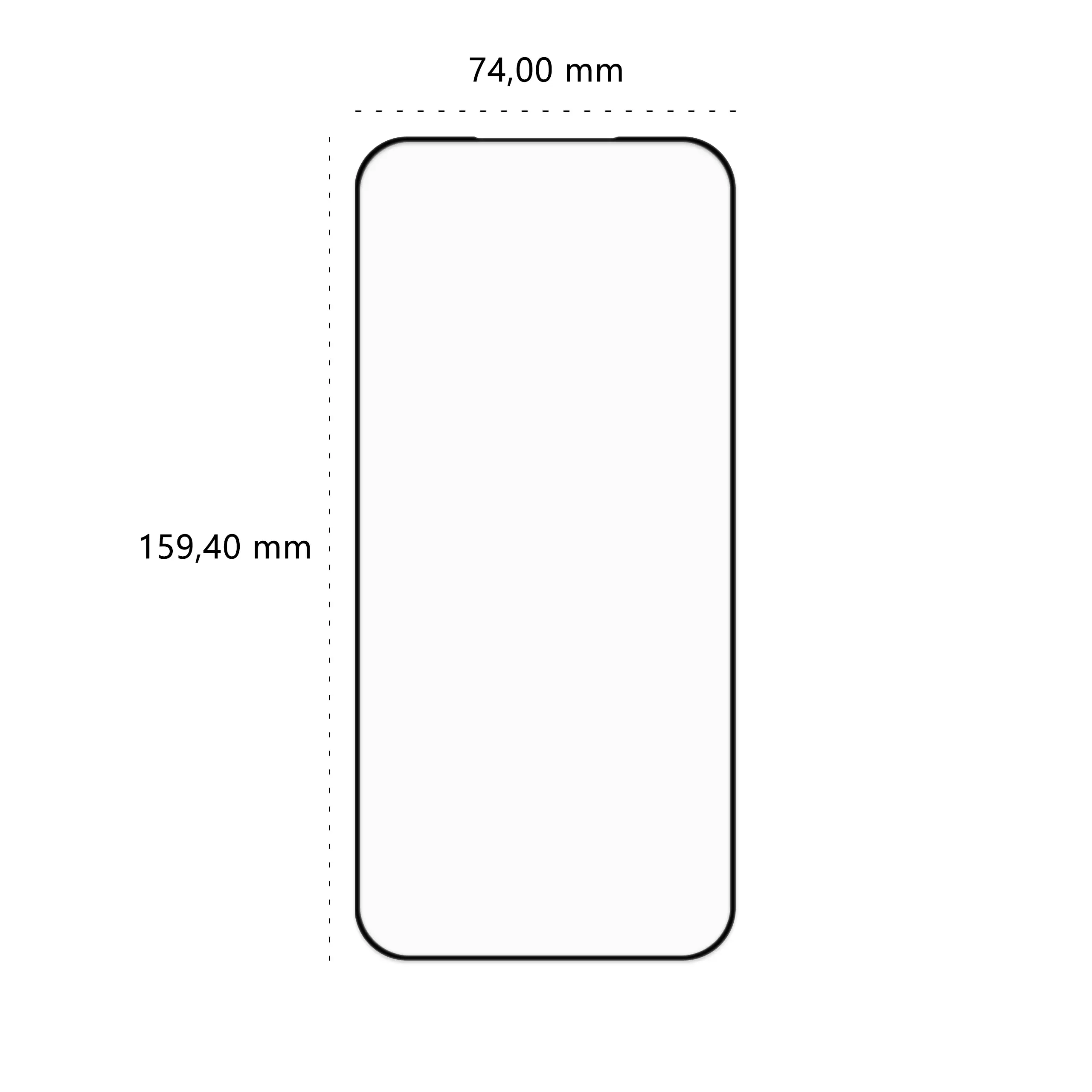 Wymiary szkła hartowanego 5D Polski Banan BananGuard w kolorze czarnym do telefonu Apple iPhone 17 Pro Max