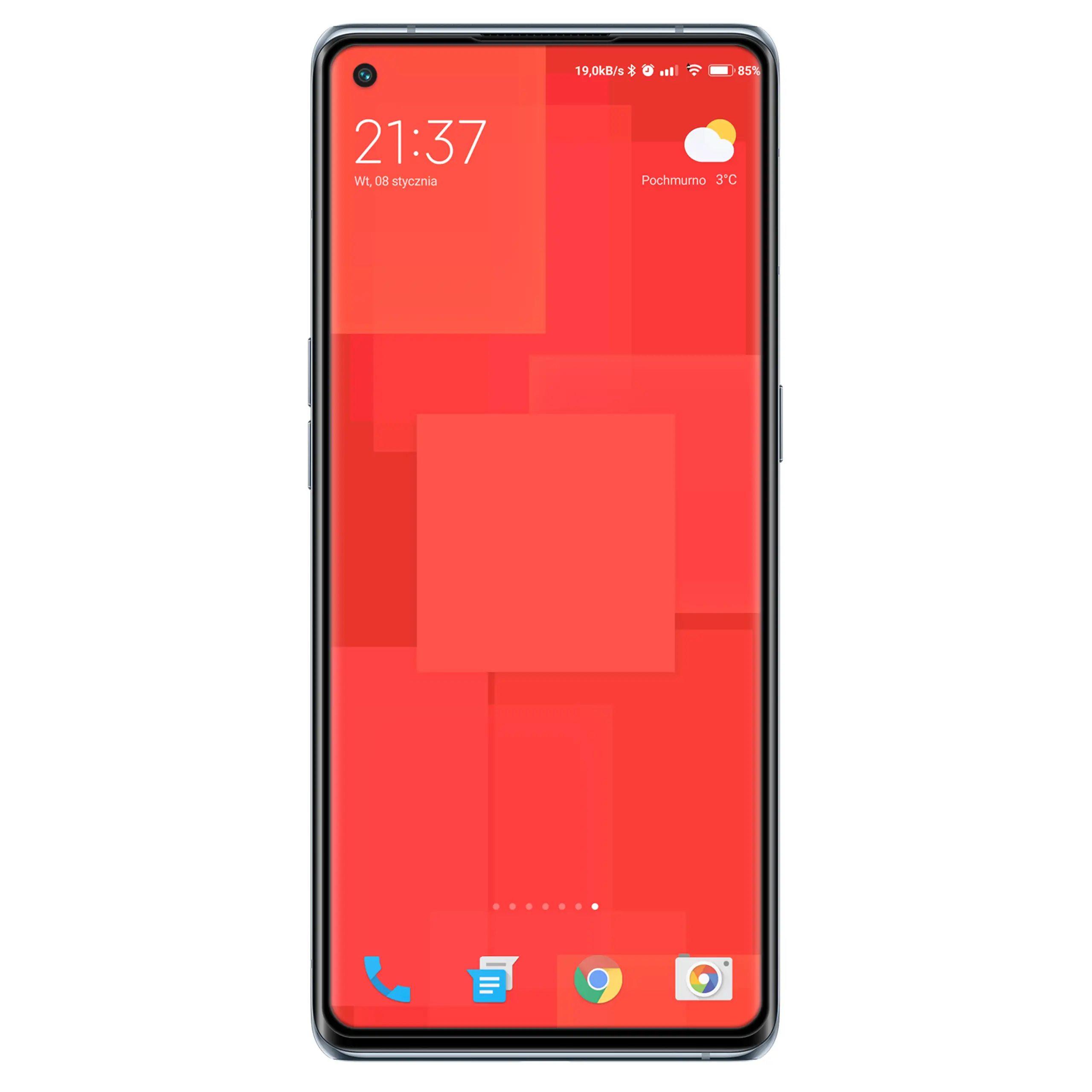 Telefon Oppo Reno6 Pro 5G ze szkłem hartowanym 5D Polski Banan BananGuard w kolorze czarnym