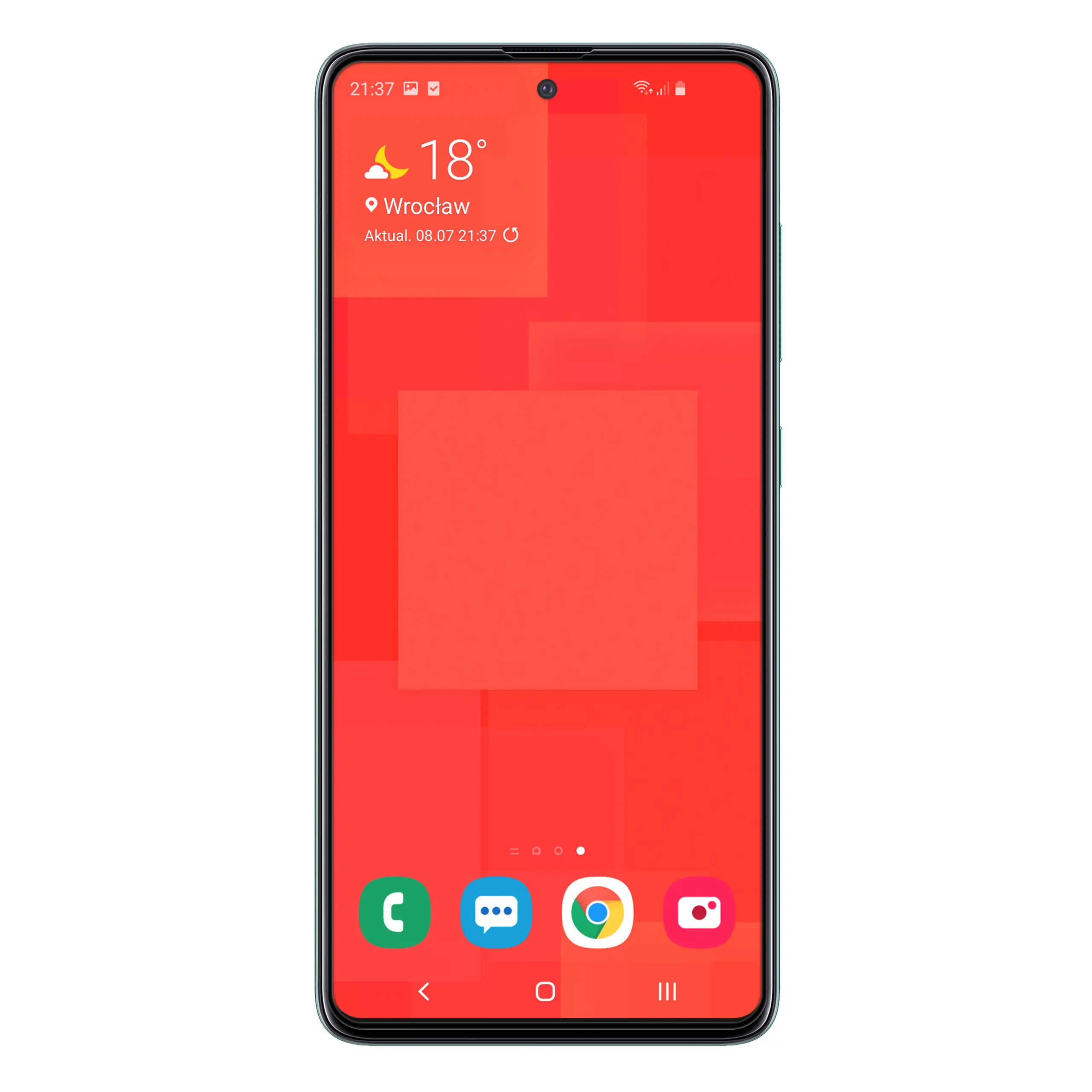 Telefon Samsung Galaxy A51 ze szkłem hartowanym 3D Polski Banan BananGuard w kolorze czarnym