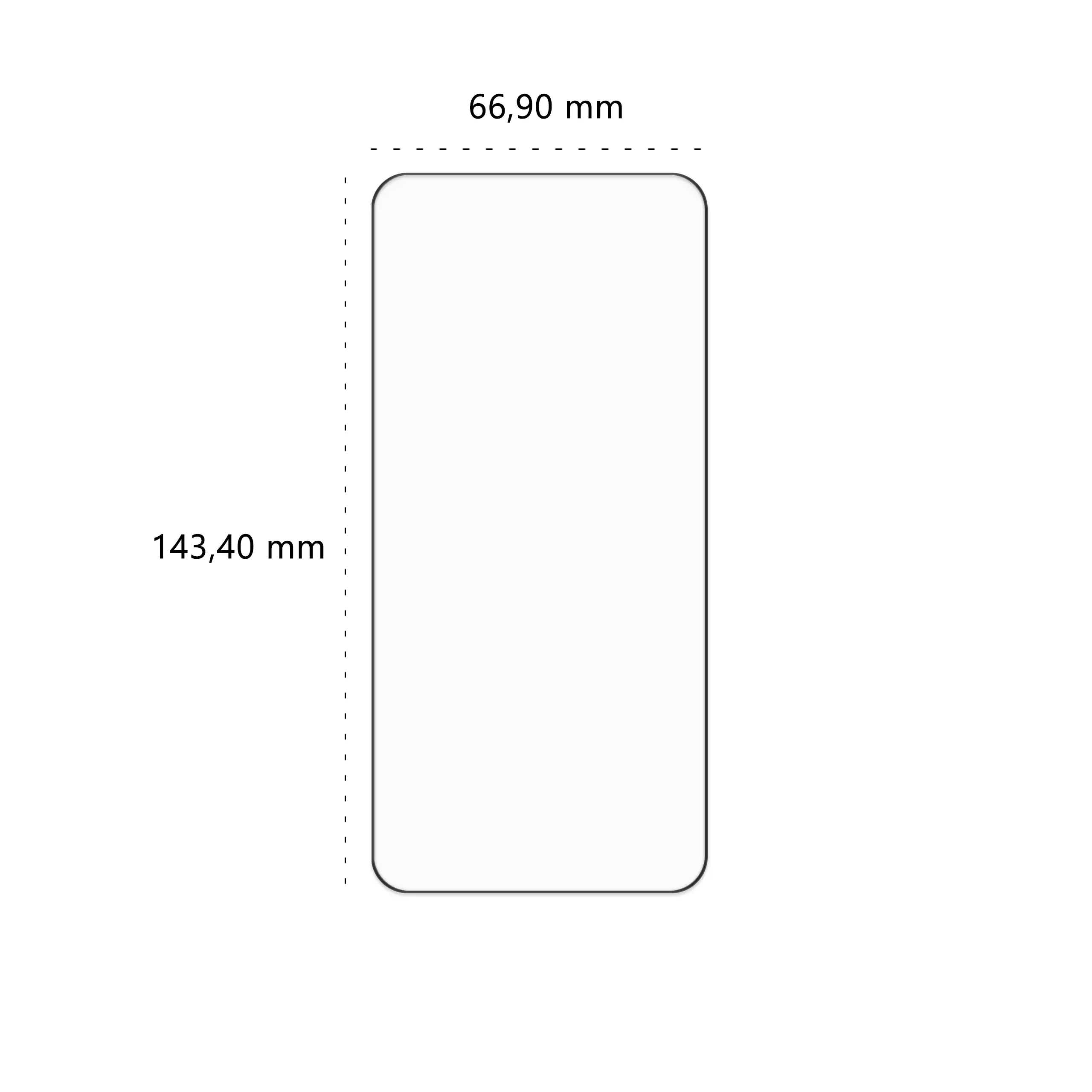 Wymiary szkła hartowanego 5D Polski Banan BananGuard w kolorze czarnym do telefonu Samsung Galaxy S25