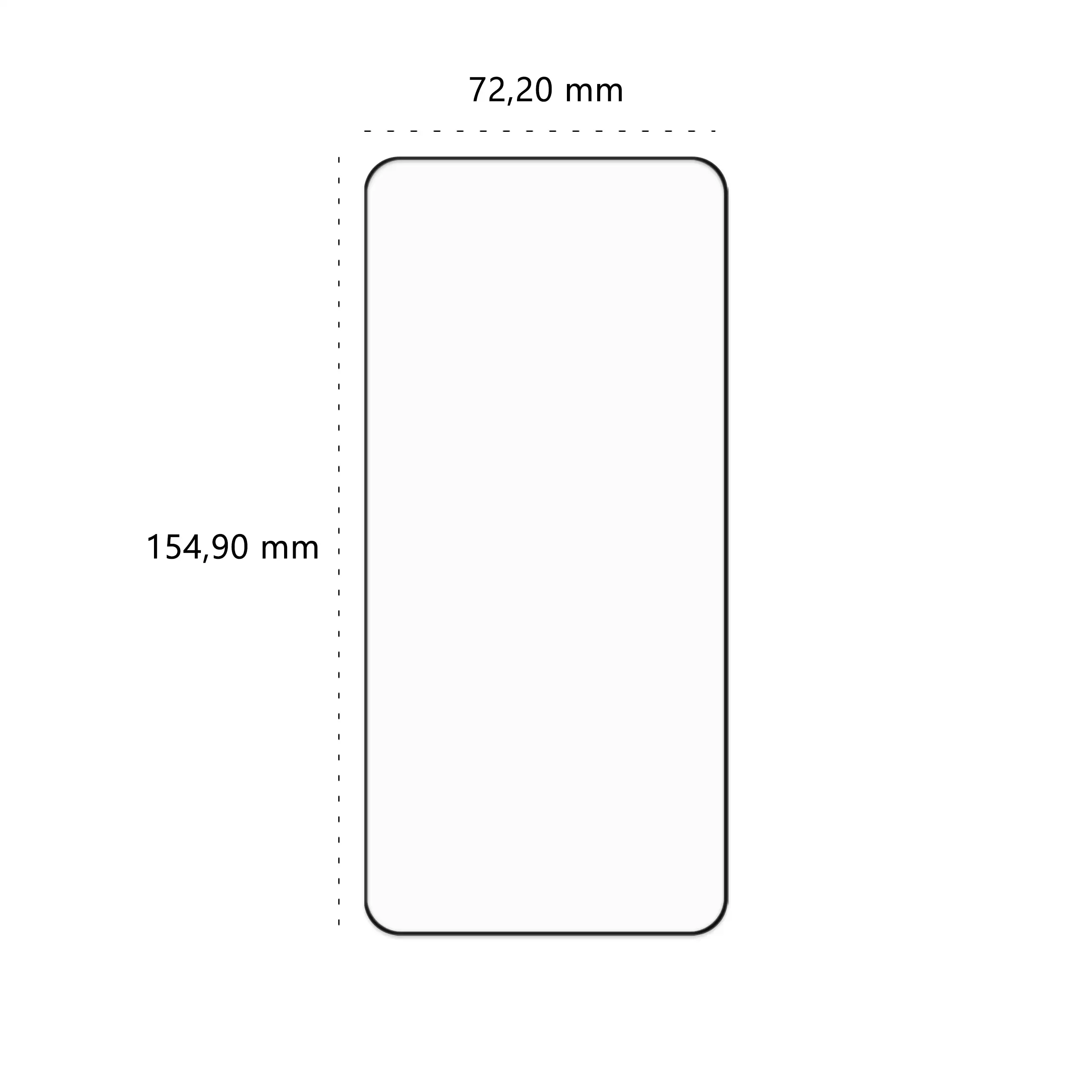 Wymiary szkła hartowanego 5D Polski Banan BananGuard w kolorze czarnym do telefonu Samsung Galaxy S25 Plus