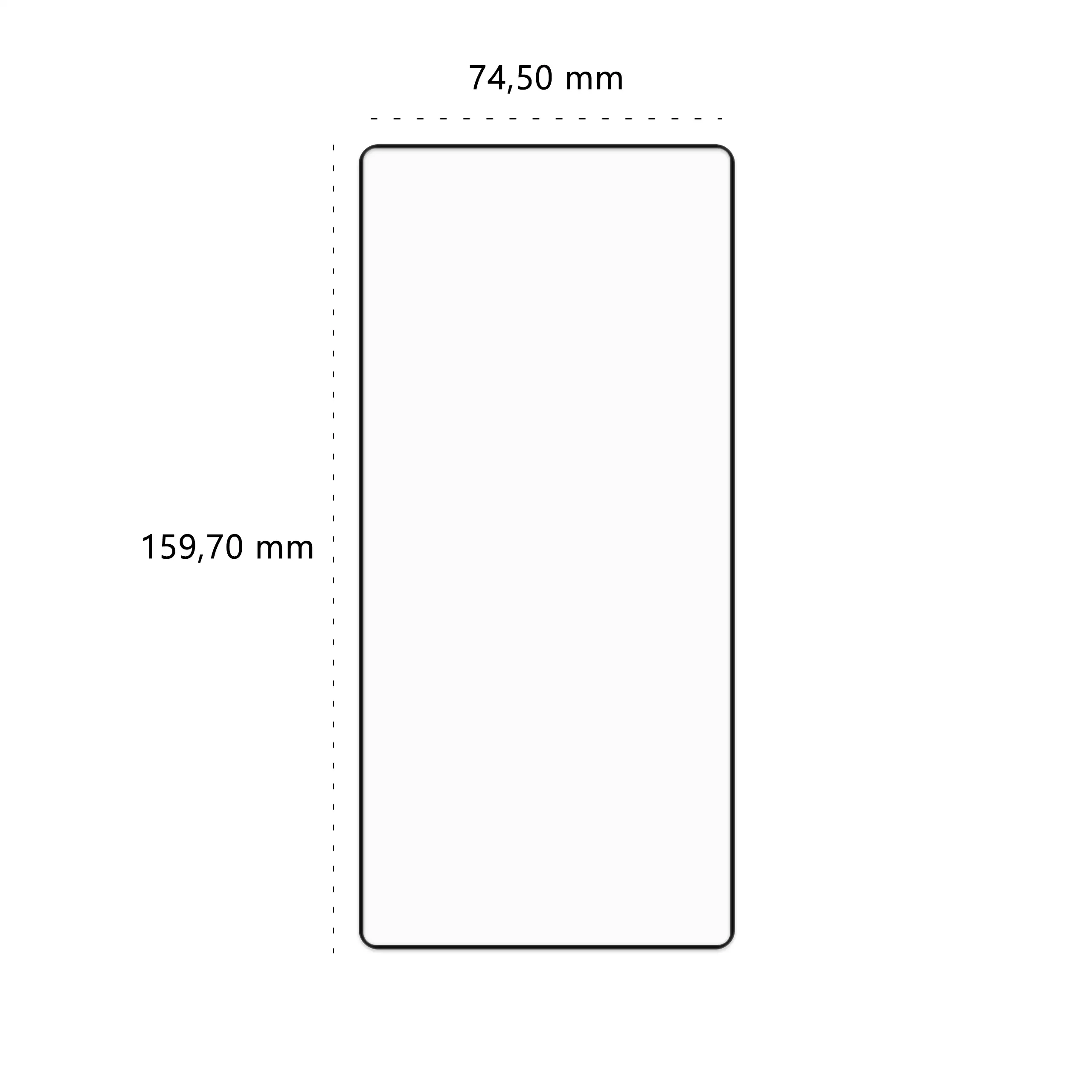 Wymiary szkła hartowanego 5D Polski Banan BananGuard w kolorze czarnym do telefonu Samsung Galaxy S25 Ultra