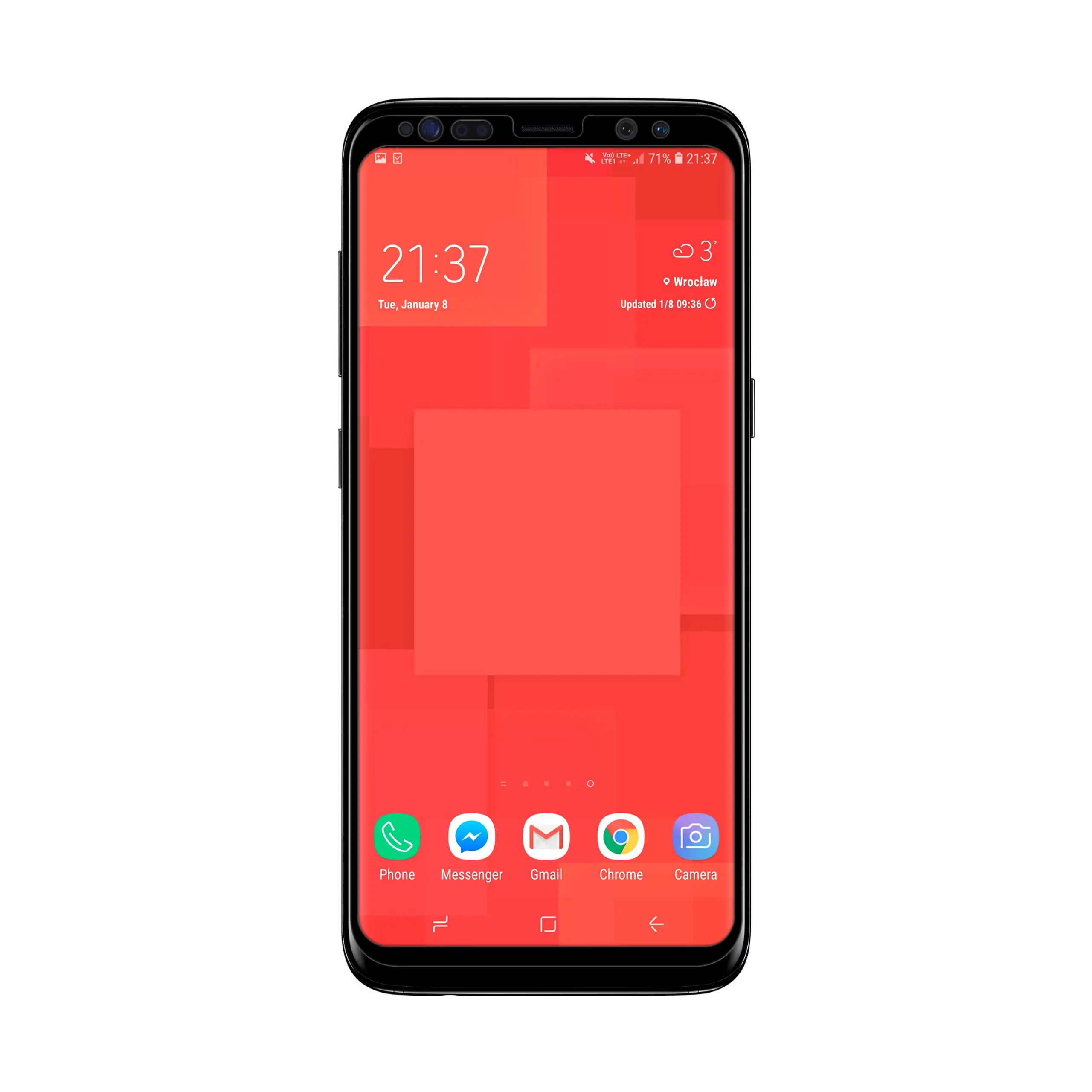 Telefon Samsung Galaxy S8 ze szkłem hartowanym 3D Polski Banan BananGuard w kolorze czarnym