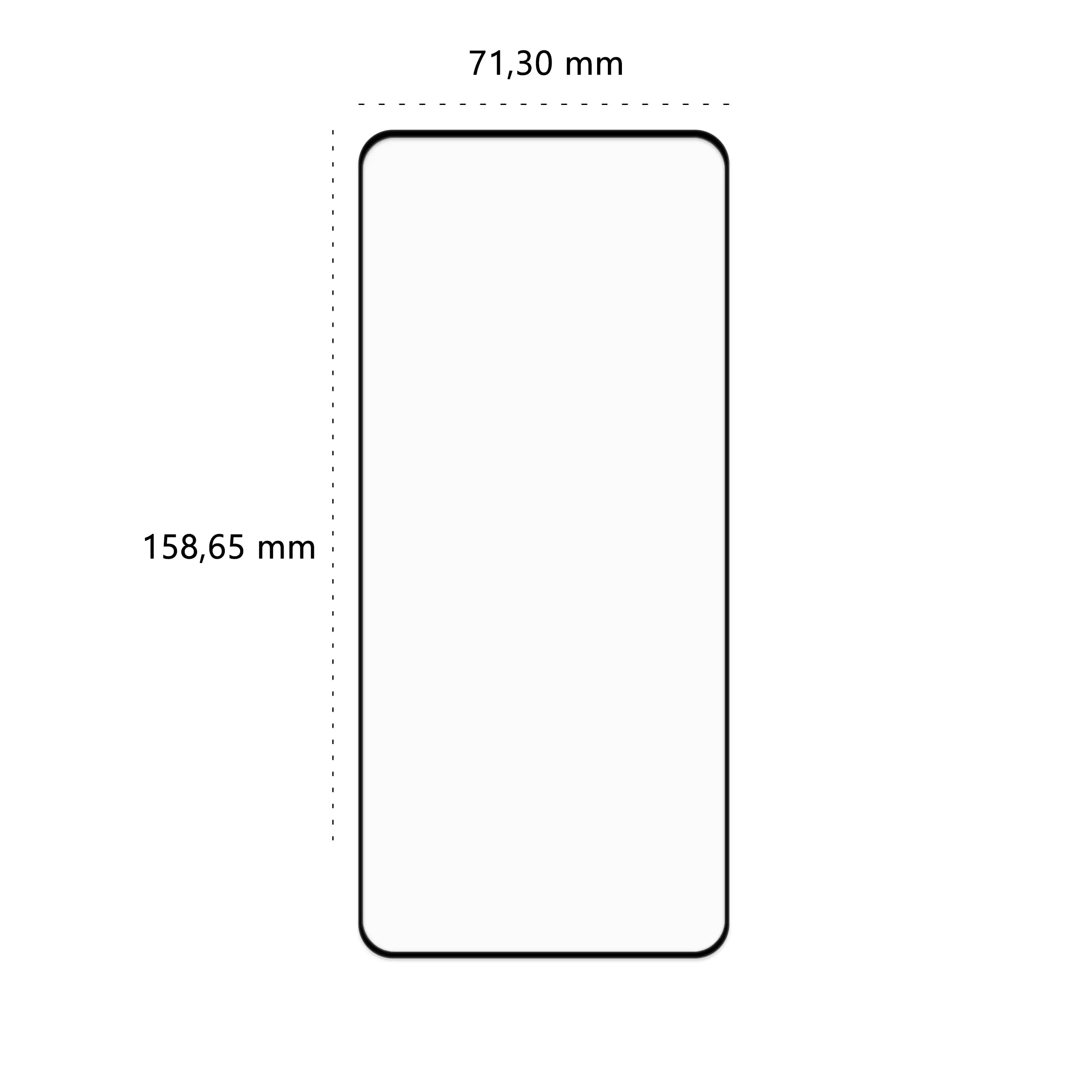 Wymiary szkła hartowanego 3D Polski Banan BananGuard w kolorze czarnym do telefonu Xiaomi Redmi Note 10 Pro